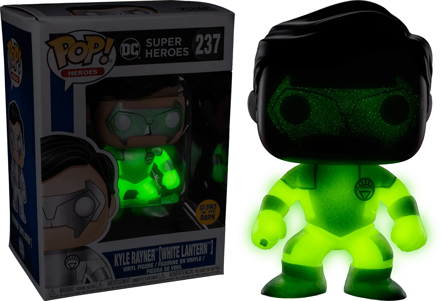 Green Lantern - Kyle Rayner (White Lantern) Glow US Exclusive Pop! Vinyl - Image 3