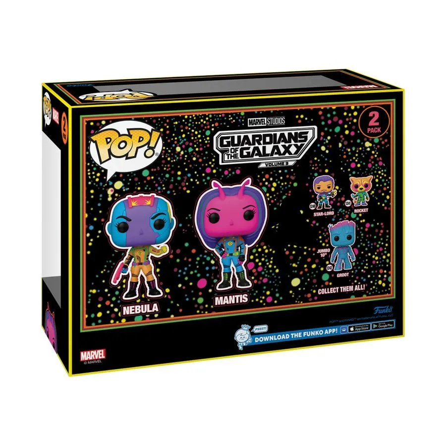 Guardians of the Galaxy: Vol 3 - Nebula & Mantis US Exclusive Blacklight Pop! 2-Pack [RS] - Image 4