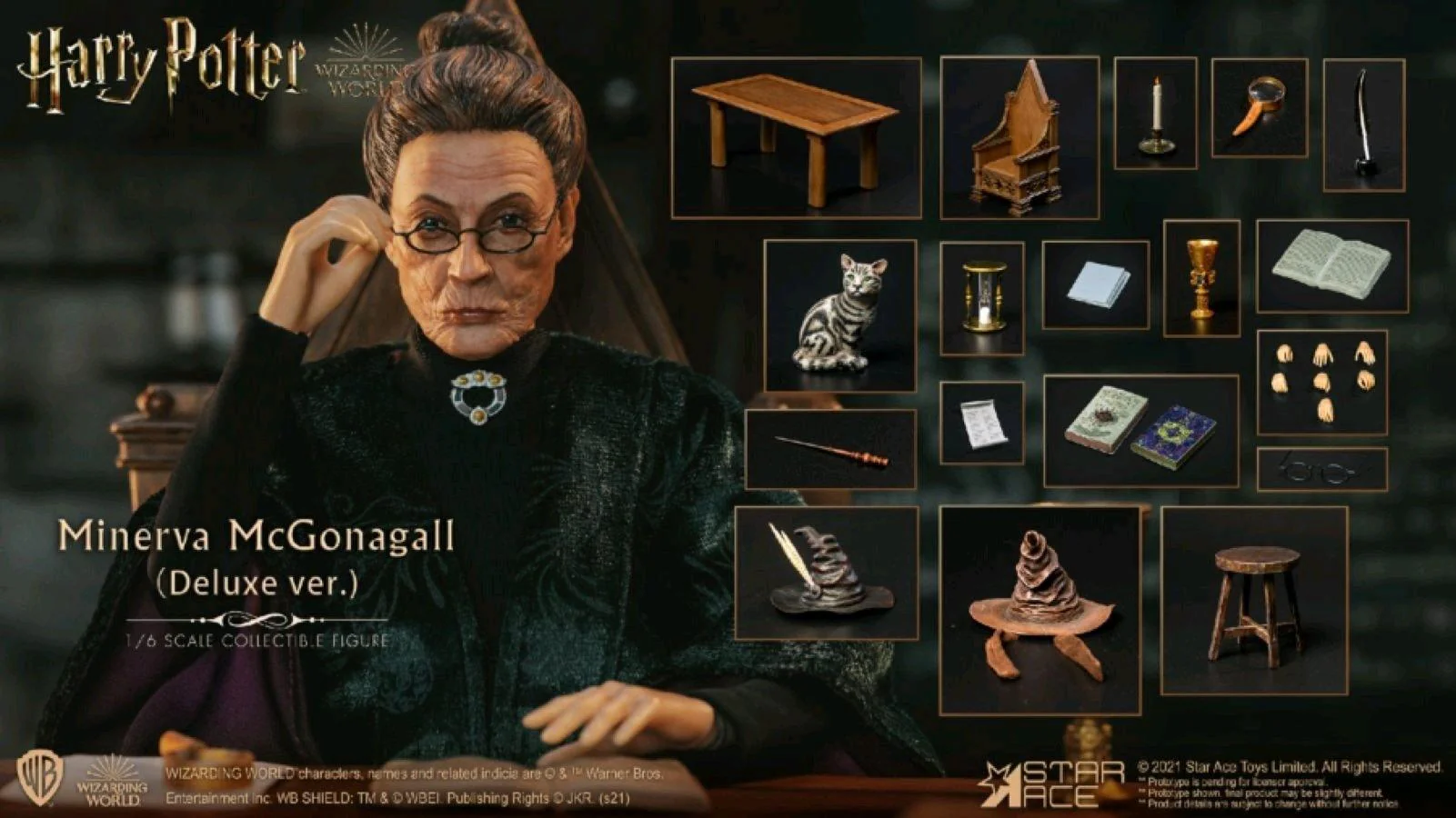 Harry Potter - Minerva McGonagall Deluxe 1:6 Scale 12" Action Figure - Image 7