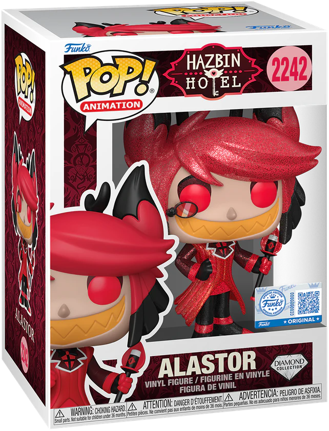 Hazbin Hotel - Alastor US Exclusive Diamond Glitter Pop! Vinyl [RS] - Image 3