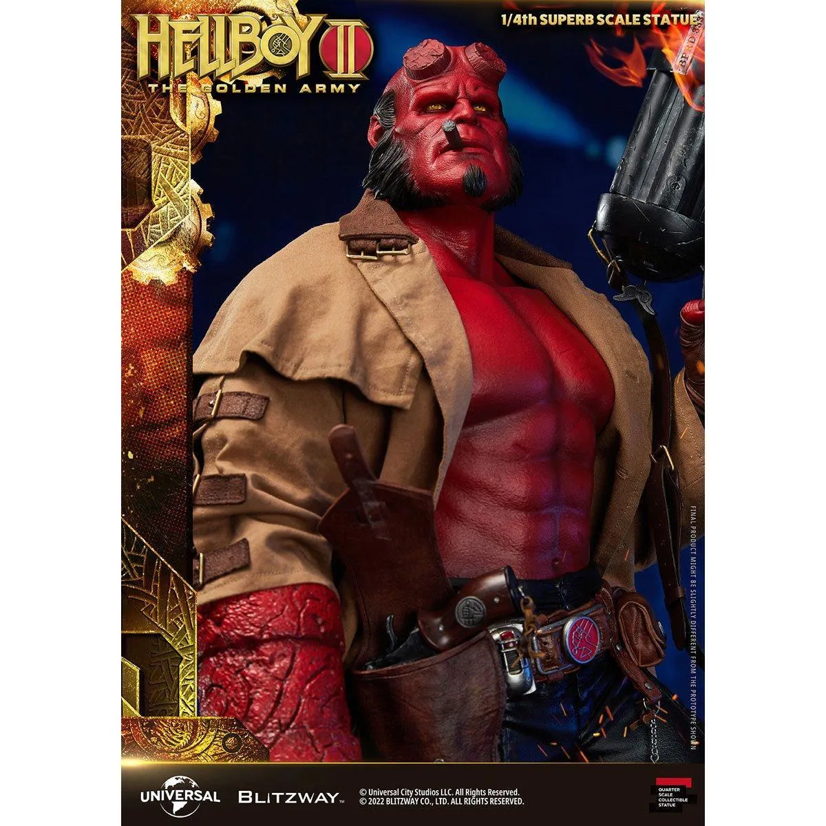Hellboy 2 - Hellboy 1:4 Scale Statue - Image 8