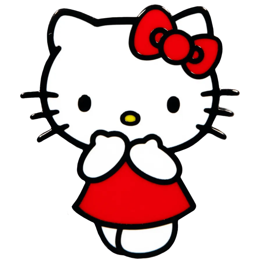 Hello Kitty - #4 Shocked Enamel Pin - Image 2