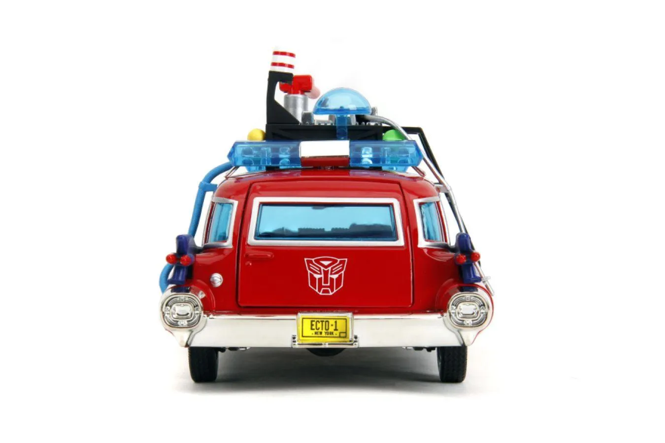 Hollywood Rides - Ghostbusters ECTO-1 X Optimus Prime Mash-up 1:24 Scale Diecast Vehicle - Image 5