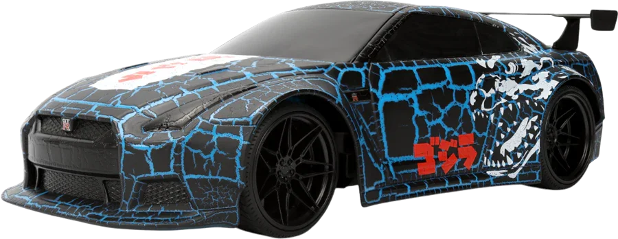 Hollywood Rides - Godzilla 2009 Nissan GT-R (R35) 1:16 Scale Remote Control Car - Image 2