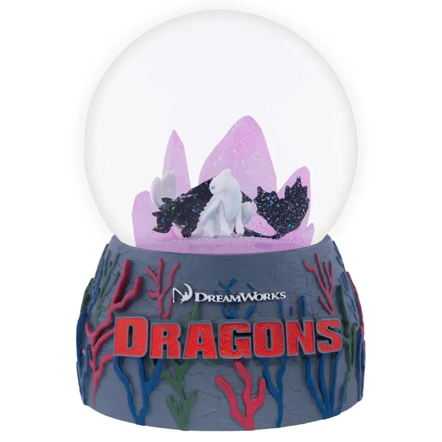 How to Train your Dragon - Toothless & Light Fury Light-up Snowglobe - Image 2