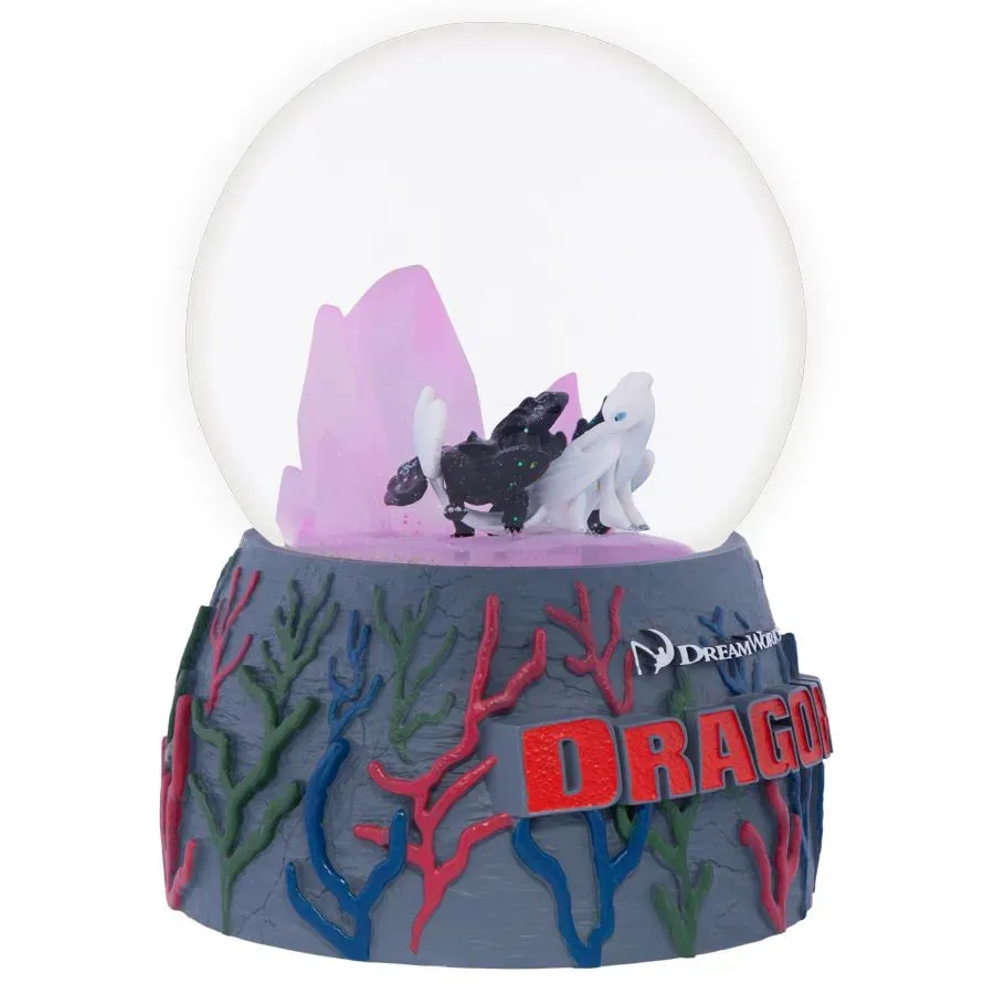 How to Train your Dragon - Toothless & Light Fury Light-up Snowglobe - Image 3