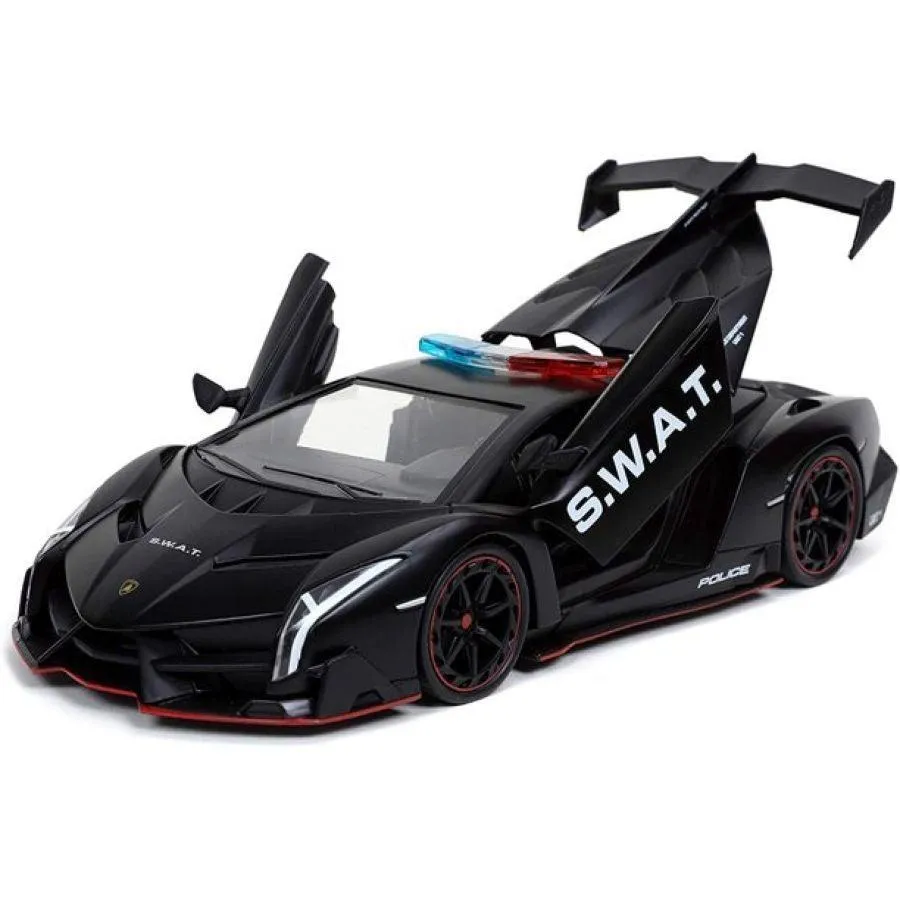 Hyperspec - 2017 Lamborghini Veneno Black 1:24 Scale - Image 3