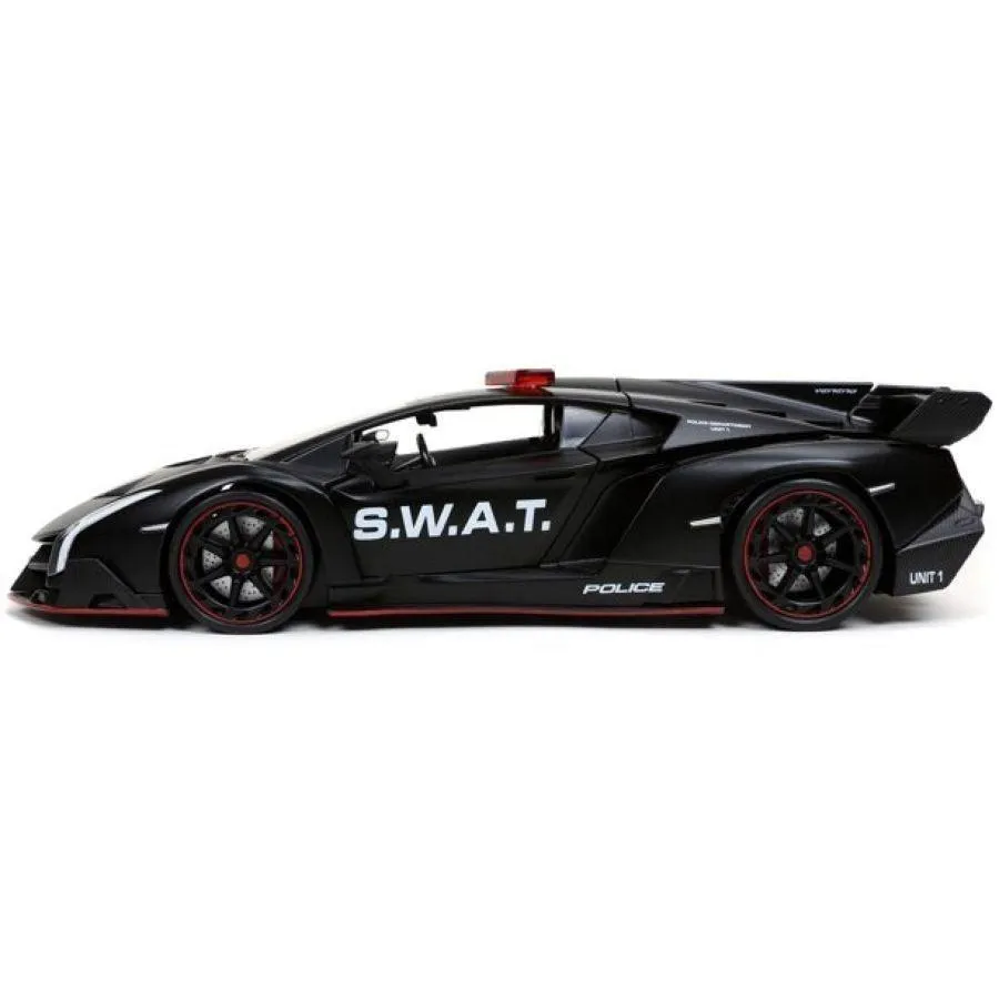 Hyperspec - 2017 Lamborghini Veneno Black 1:24 Scale - Image 4