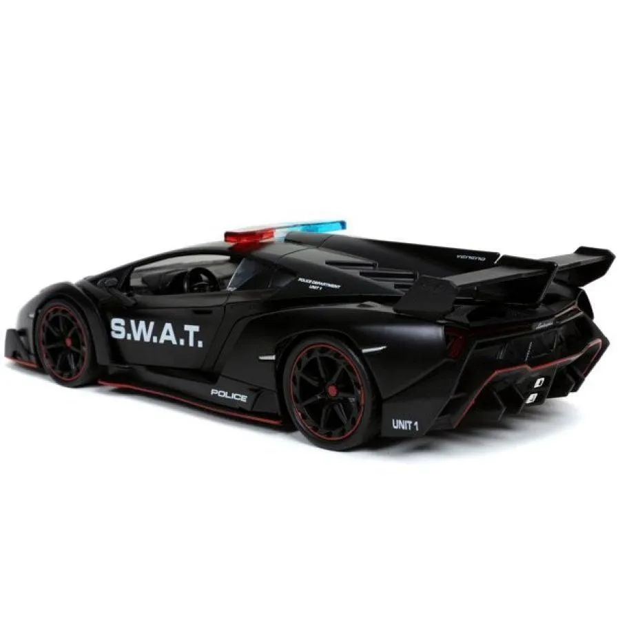 Hyperspec - 2017 Lamborghini Veneno Black 1:24 Scale - Image 5