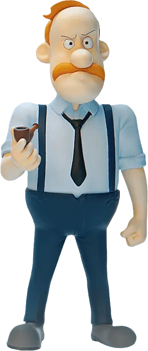 Inspector Gadget - Chief Quimby 1:12 Scale Action Figure