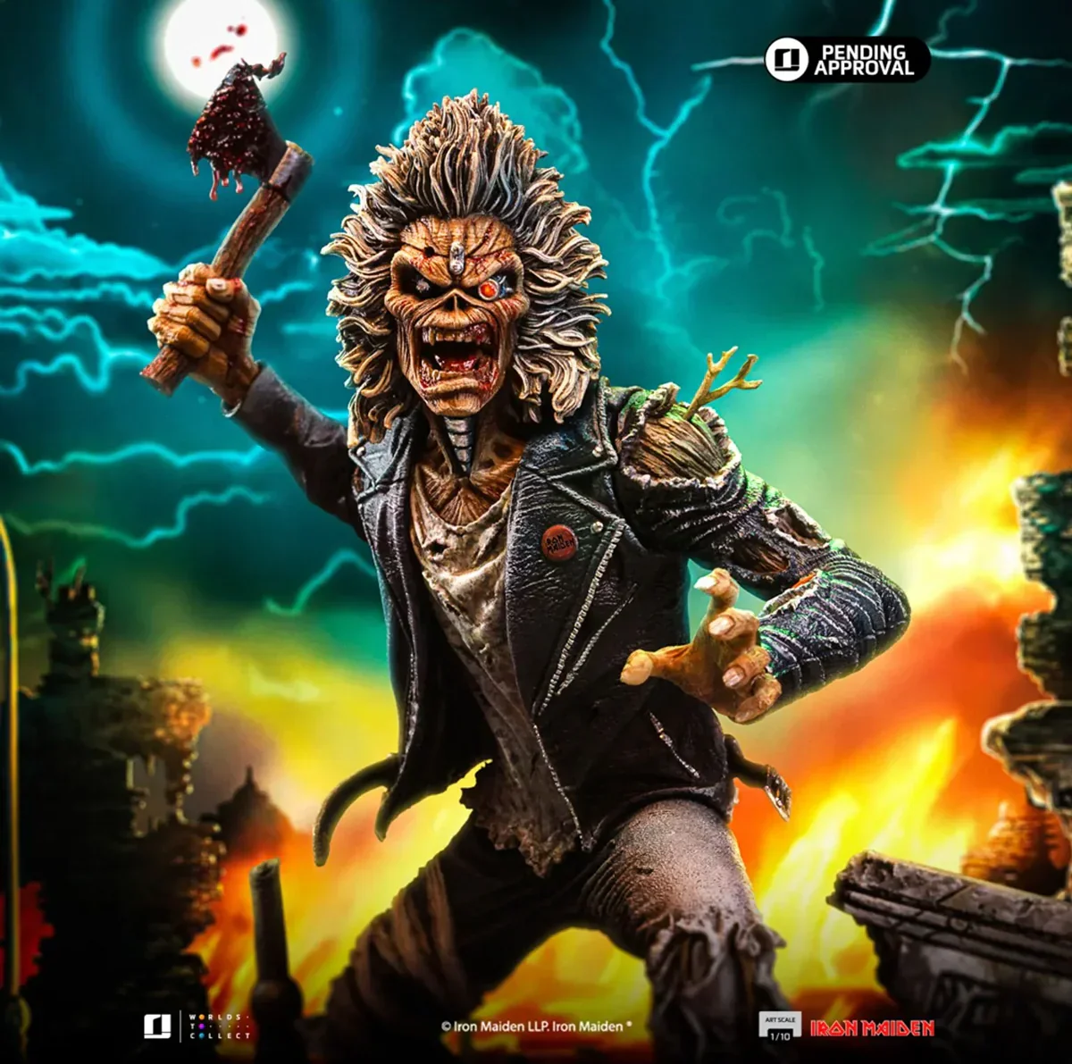 Iron Maiden - Eddie 50th Anniversary 1:10 Scale Statue - Image 3