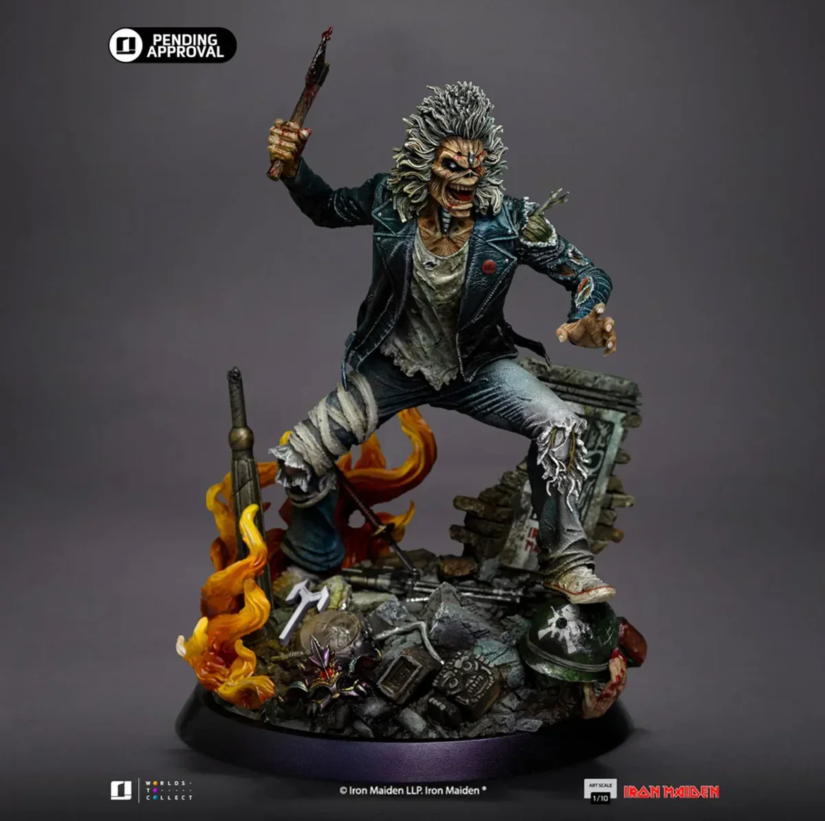Iron Maiden - Eddie 50th Anniversary 1:10 Scale Statue - Image 6