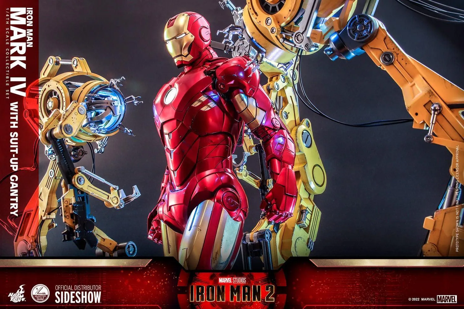 Iron Man 2 - Mark IV Deluxe with Gantry 1:4 Scale Collectable Action Figure - Image 10