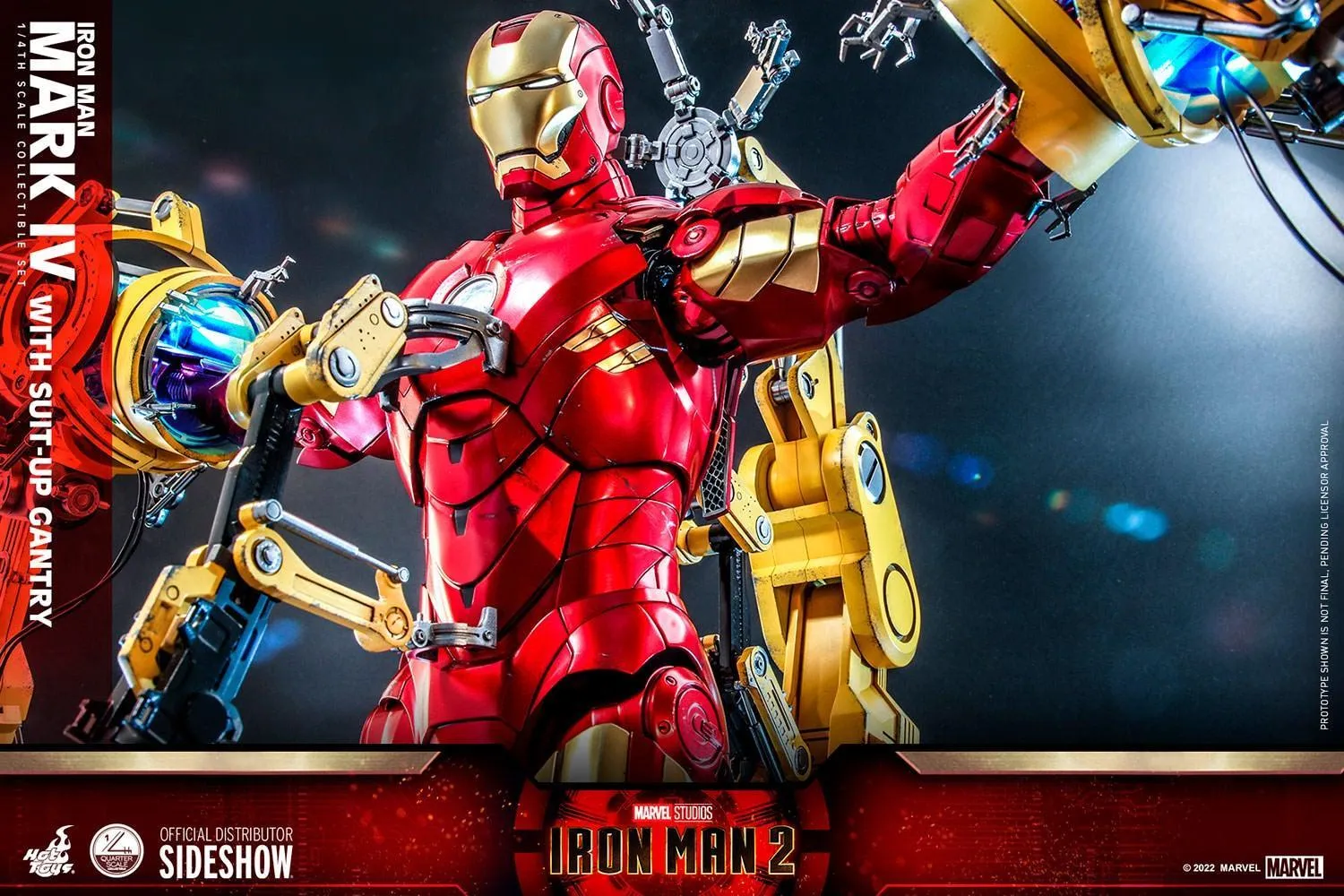 Iron Man 2 - Mark IV Deluxe with Gantry 1:4 Scale Collectable Action Figure - Image 11