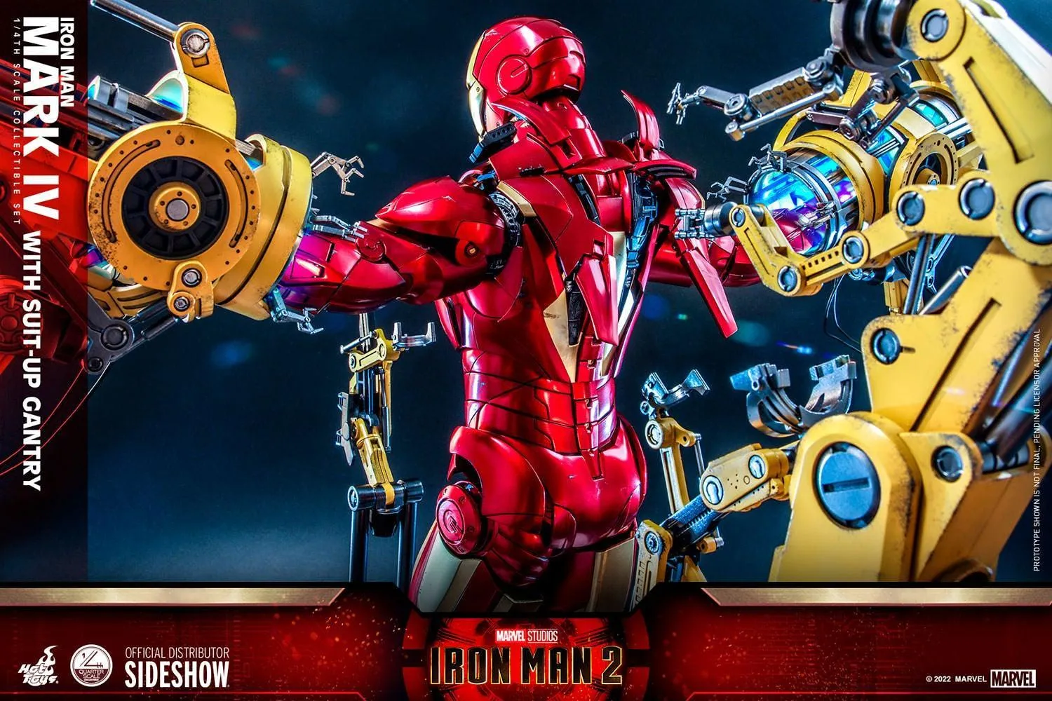 Iron Man 2 - Mark IV Deluxe with Gantry 1:4 Scale Collectable Action Figure - Image 12