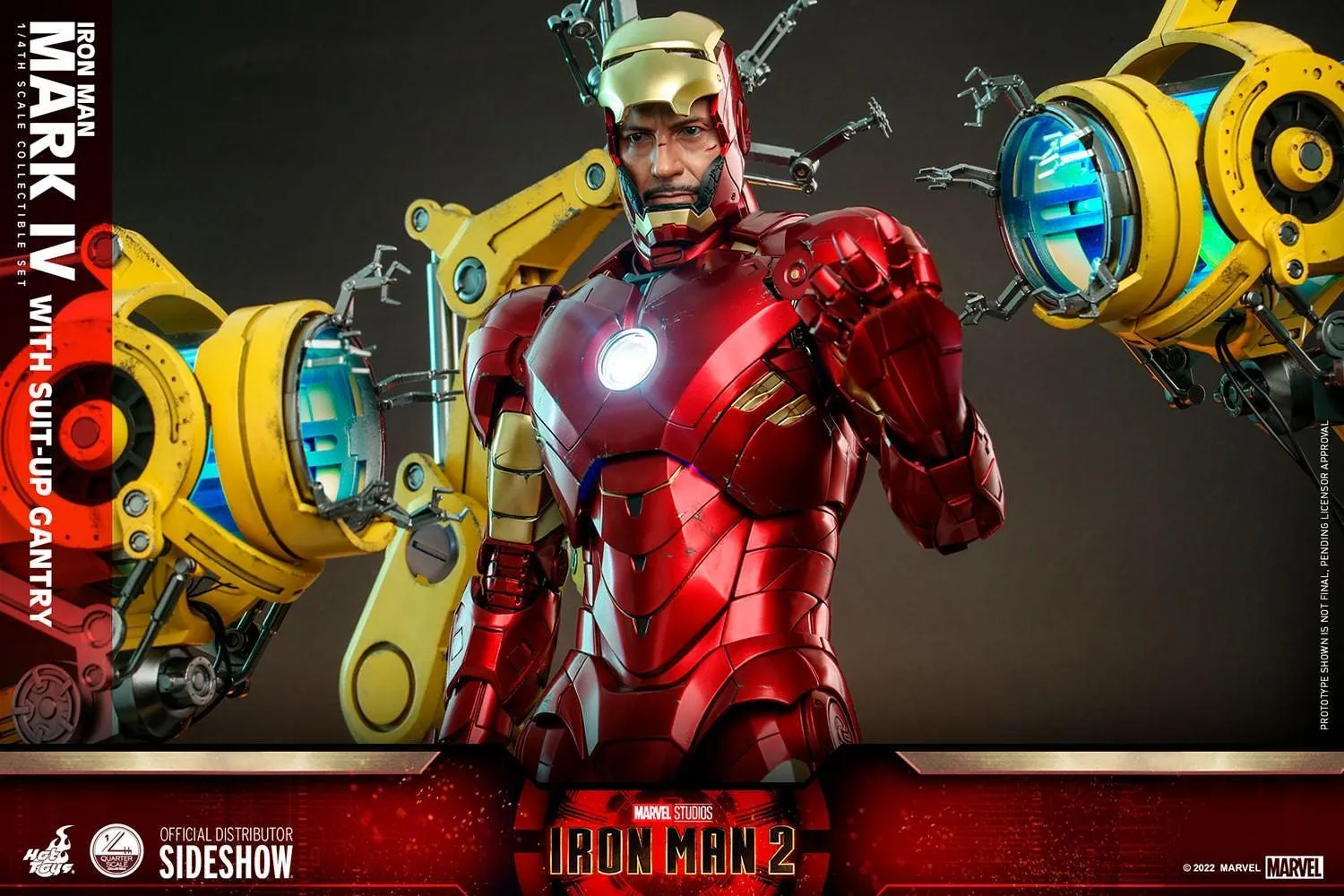 Iron Man 2 - Mark IV Deluxe with Gantry 1:4 Scale Collectable Action Figure - Image 14
