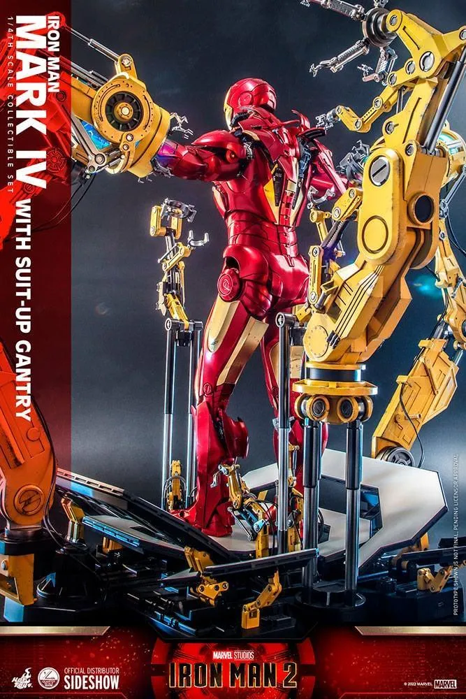 Iron Man 2 - Mark IV Deluxe with Gantry 1:4 Scale Collectable Action Figure - Image 16