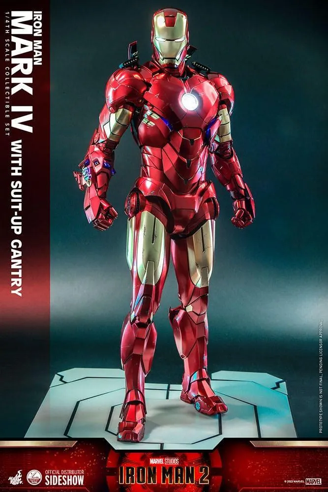 Iron Man 2 - Mark IV Deluxe with Gantry 1:4 Scale Collectable Action Figure - Image 18