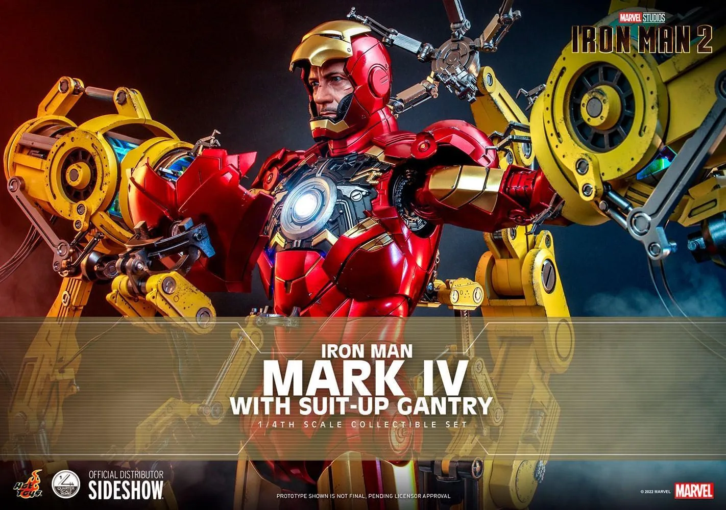 Iron Man 2 - Mark IV Deluxe with Gantry 1:4 Scale Collectable Action Figure - Image 2