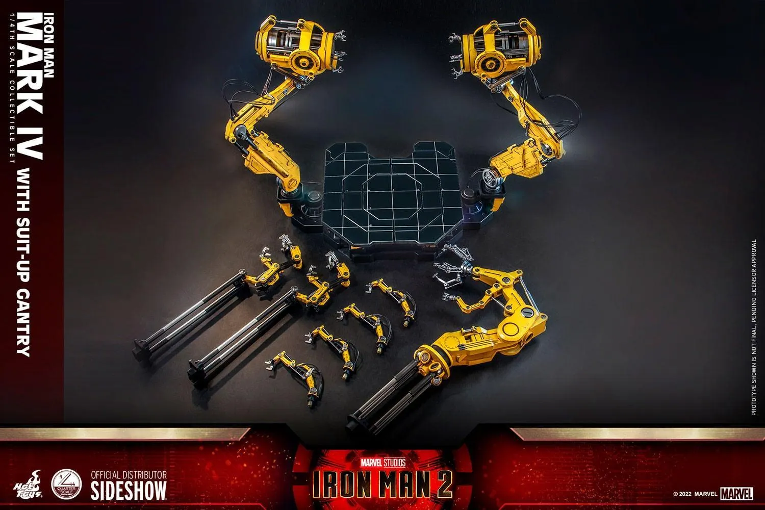 Iron Man 2 - Mark IV Deluxe with Gantry 1:4 Scale Collectable Action Figure - Image 20