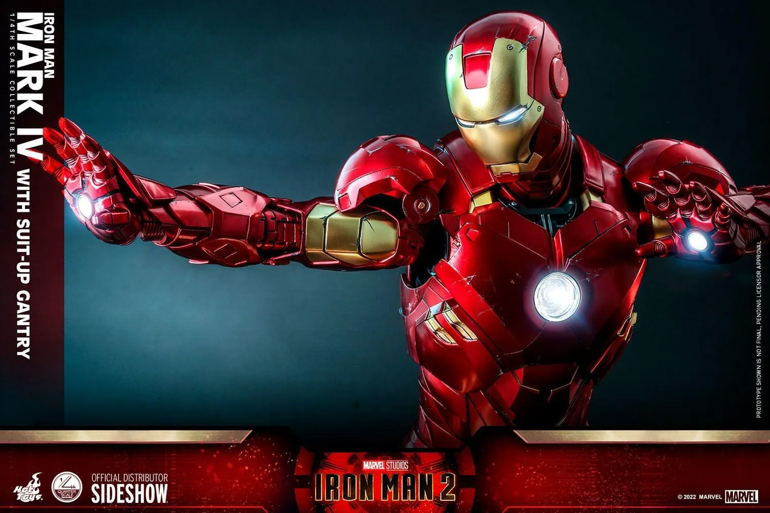 Iron Man 2 - Mark IV Deluxe with Gantry 1:4 Scale Collectable Action Figure - Image 22