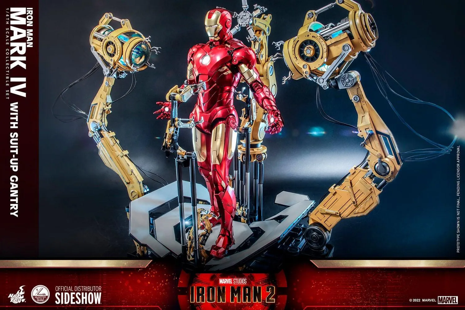 Iron Man 2 - Mark IV Deluxe with Gantry 1:4 Scale Collectable Action Figure - Image 3