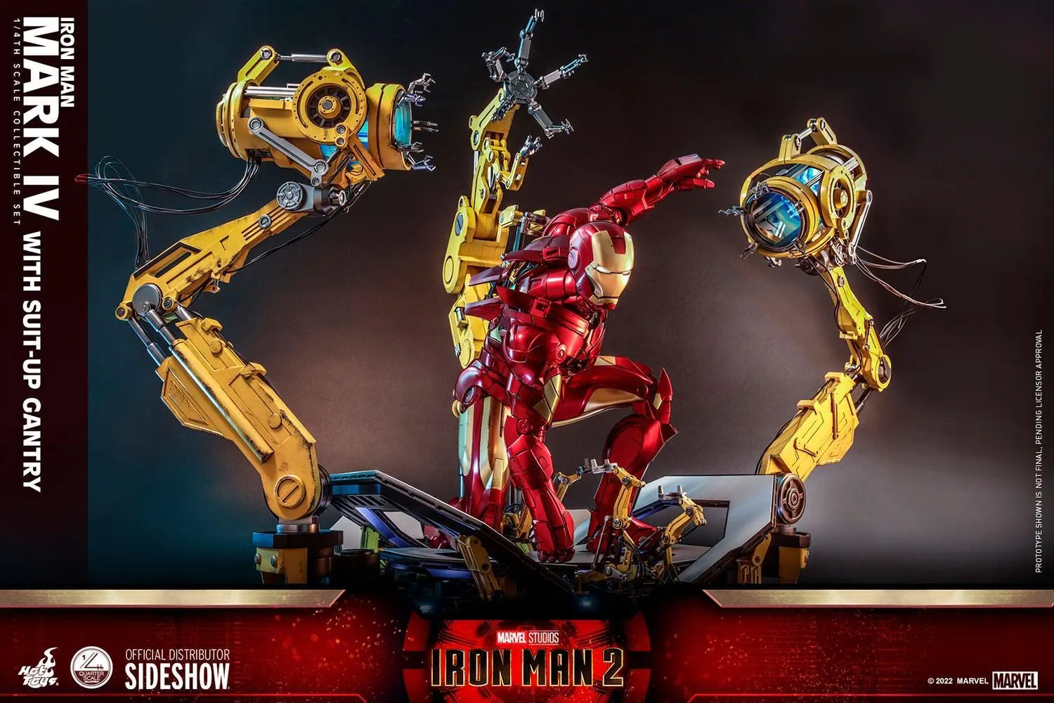 Iron Man 2 - Mark IV Deluxe with Gantry 1:4 Scale Collectable Action Figure - Image 6