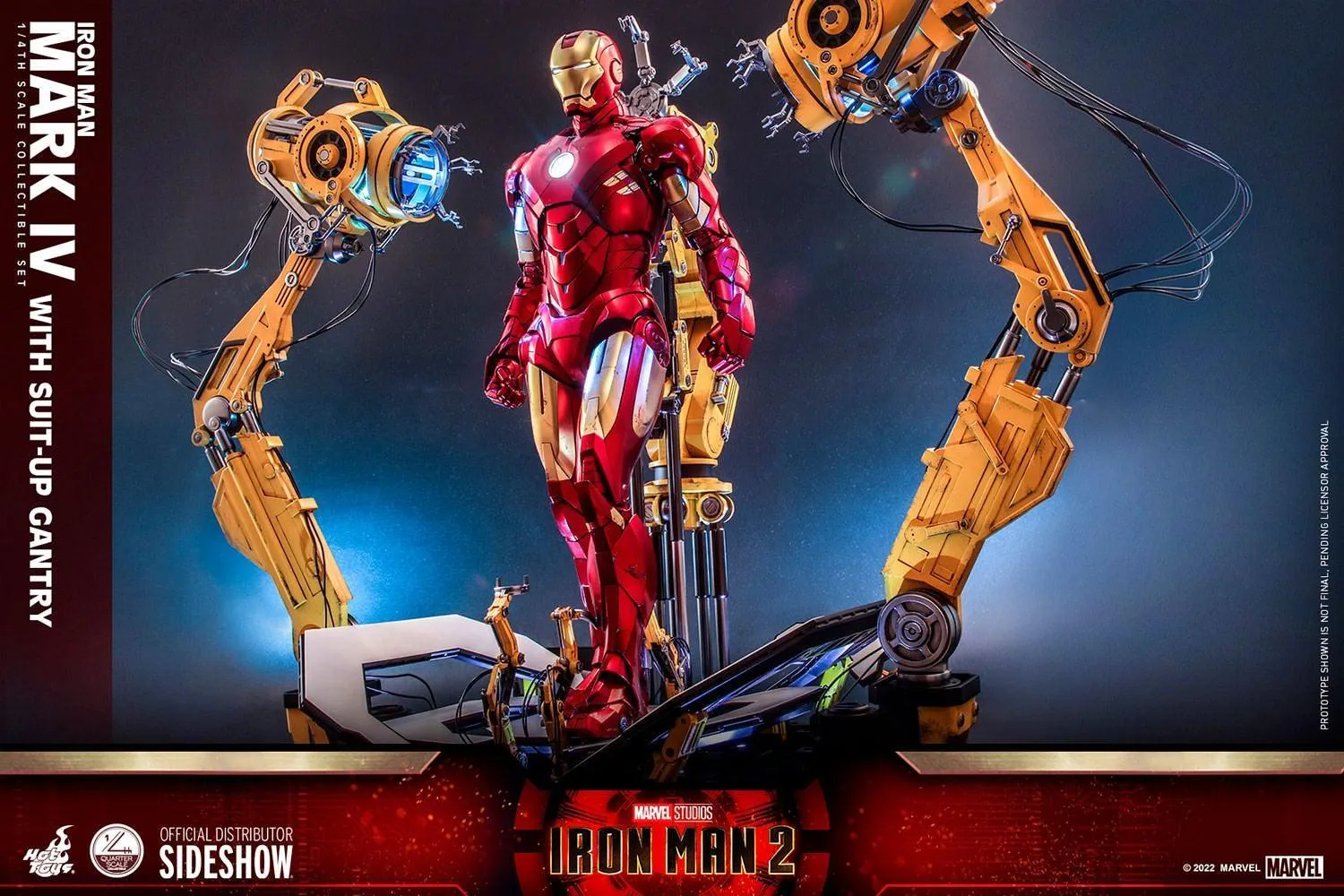 Iron Man 2 - Mark IV Deluxe with Gantry 1:4 Scale Collectable Action Figure - Image 7