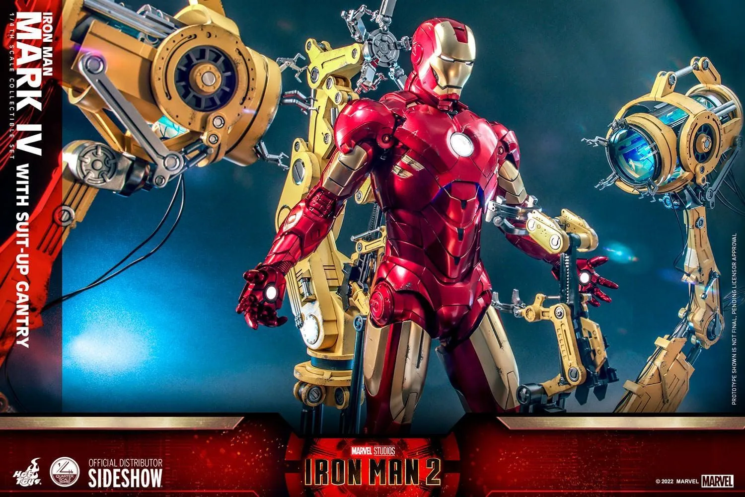 Iron Man 2 - Mark IV Deluxe with Gantry 1:4 Scale Collectable Action Figure - Image 8