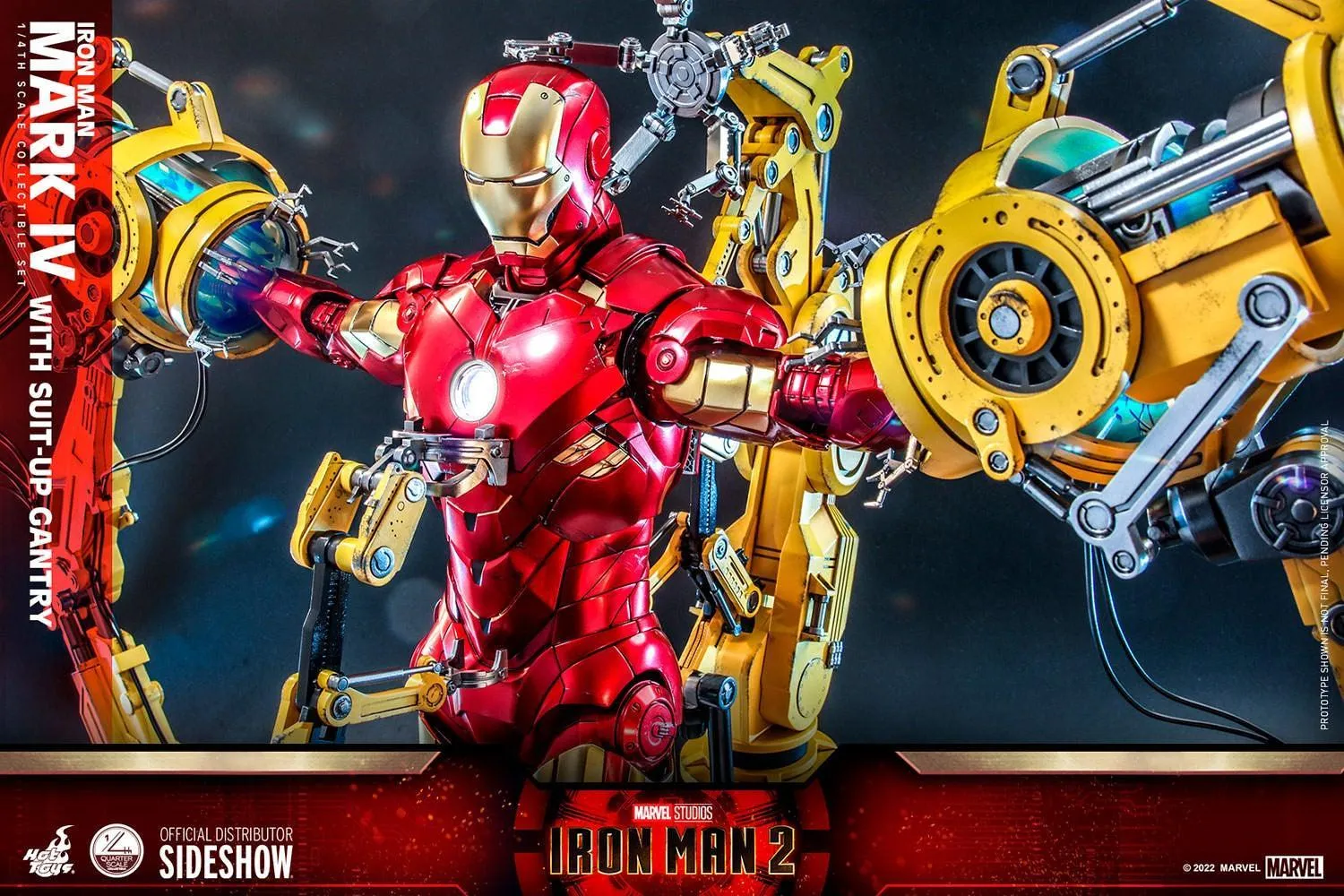 Iron Man 2 - Mark IV Deluxe with Gantry 1:4 Scale Collectable Action Figure - Image 9
