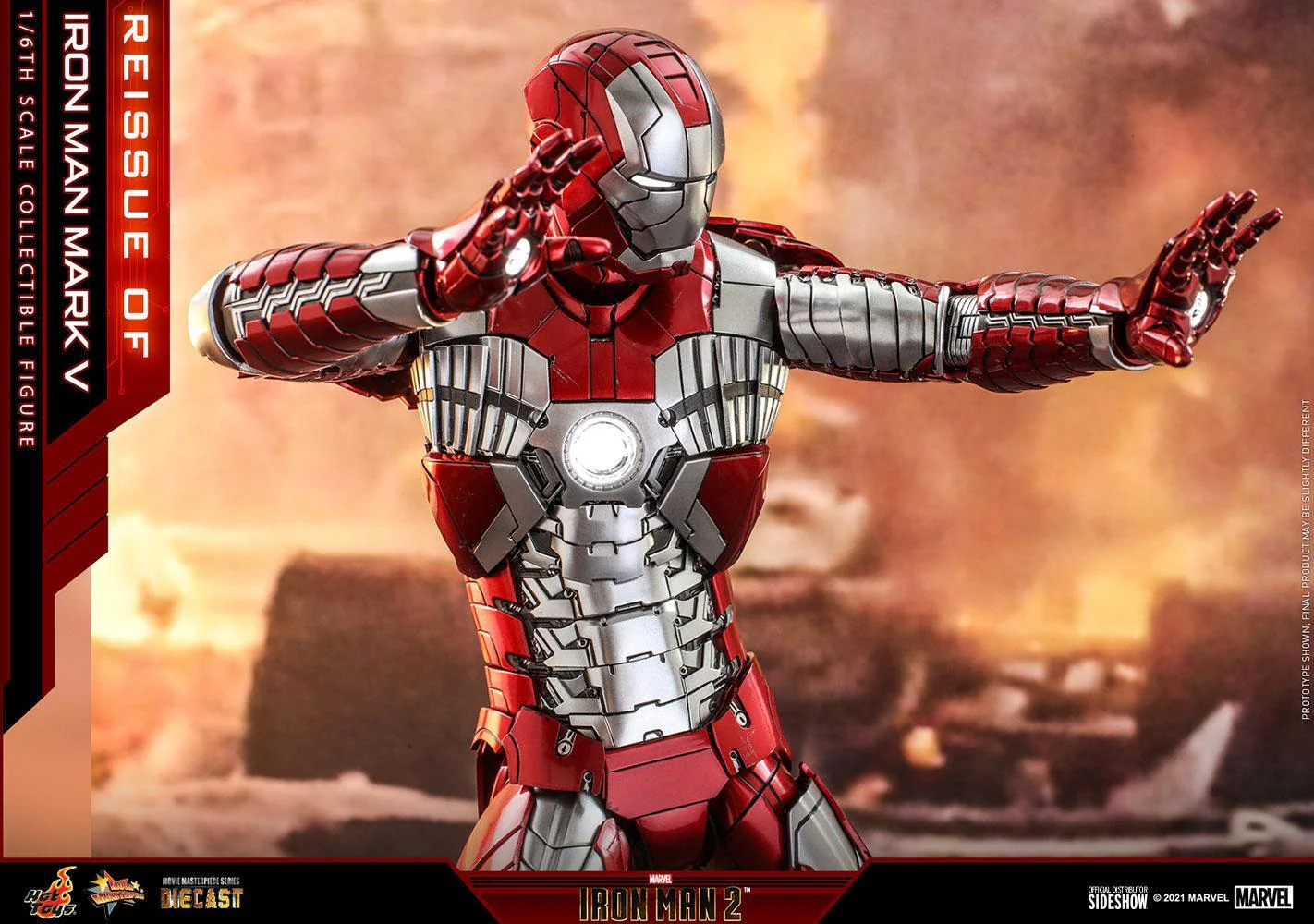 Iron Man 2 - Mark V Diecast 1:6 Scale 12" Action Figure - Image 8