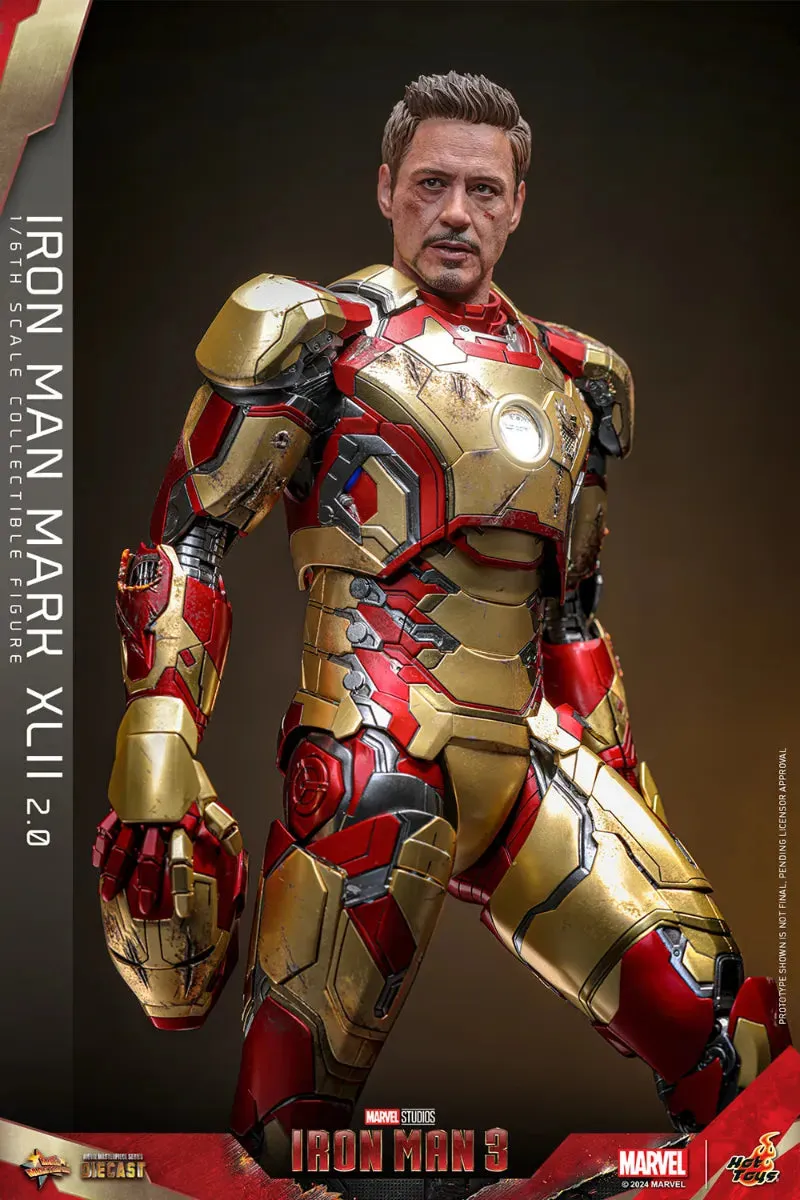 Iron Man 3 - Iron Man Mk 42 (2.0) 1:6 Scale Collectable Action Figure - Image 7