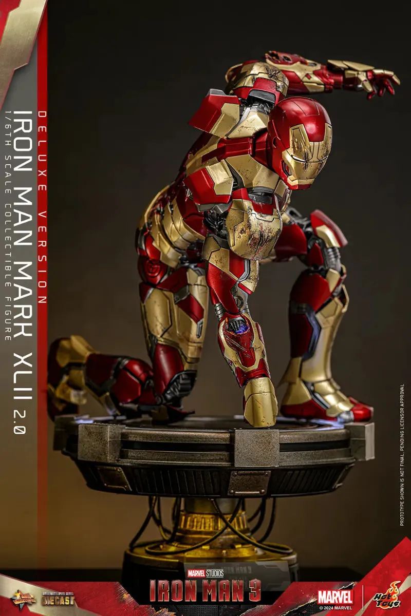Iron Man 3 - Iron Man Mk 42 (2.0) Deluxe 1:6 Scale Collectable Action Figure - Image 13