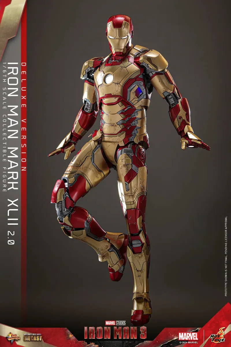 Iron Man 3 - Iron Man Mk 42 (2.0) Deluxe 1:6 Scale Collectable Action Figure - Image 15