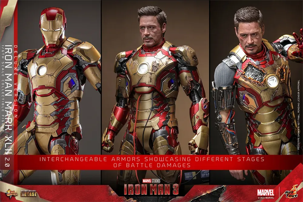 Iron Man 3 - Iron Man Mk 42 (2.0) Deluxe 1:6 Scale Collectable Action Figure - Image 20