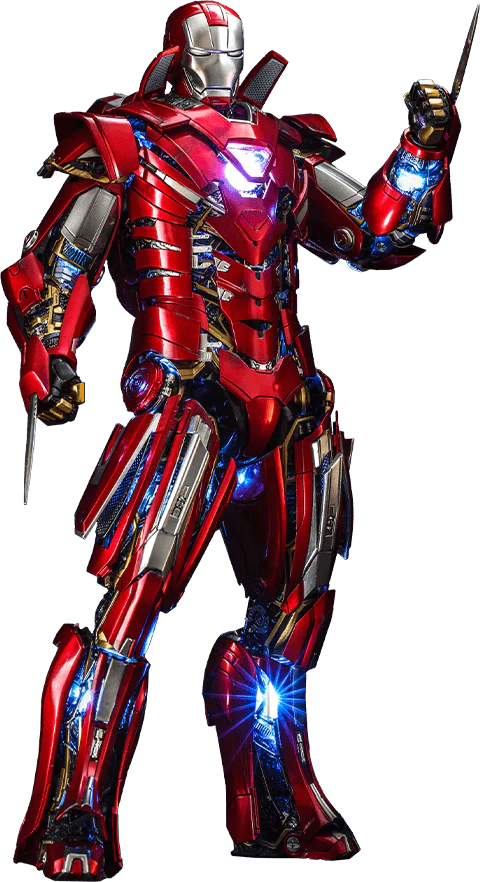 Iron Man 3 - Silver Centurion Armor Suit-Up 1:6 Scale 12" Diecast Action Figure
