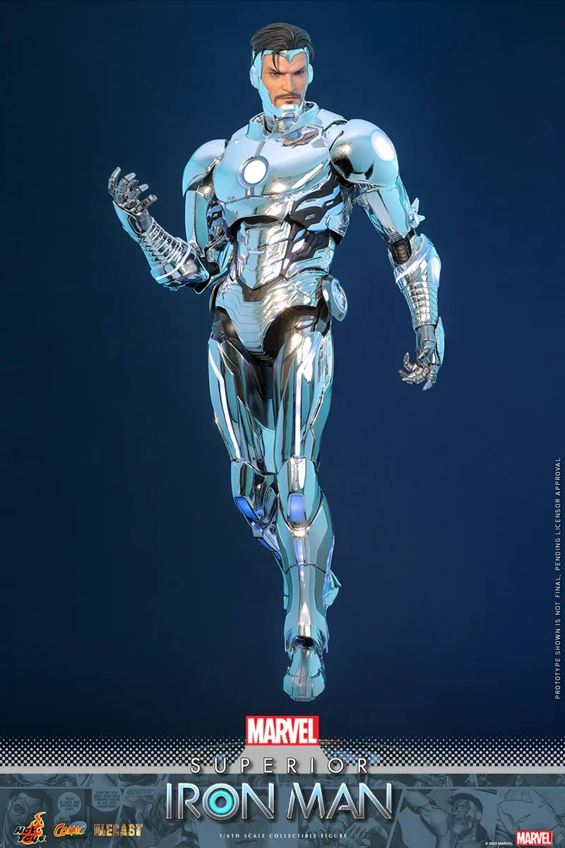 Iron Man - Superior Iron Man Diecast 1:6 Scale Collectable Action Figure - Image 7