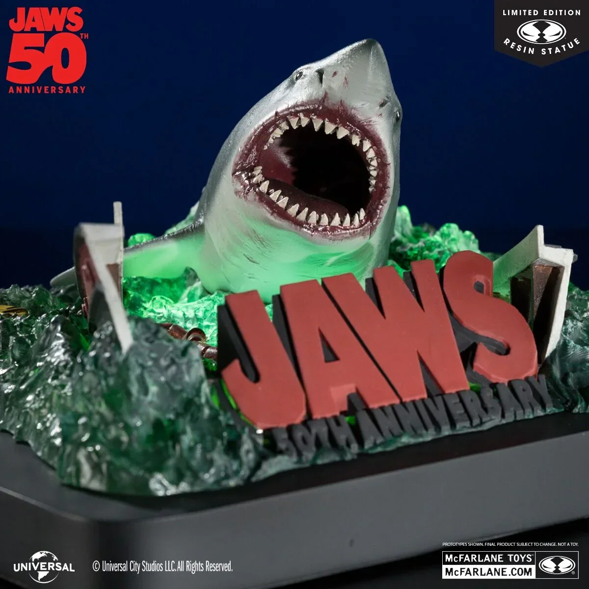 Jaws - Jaws Attacking Boat 50th Anniversary 1:48 Scale Resin Statue - Image 2
