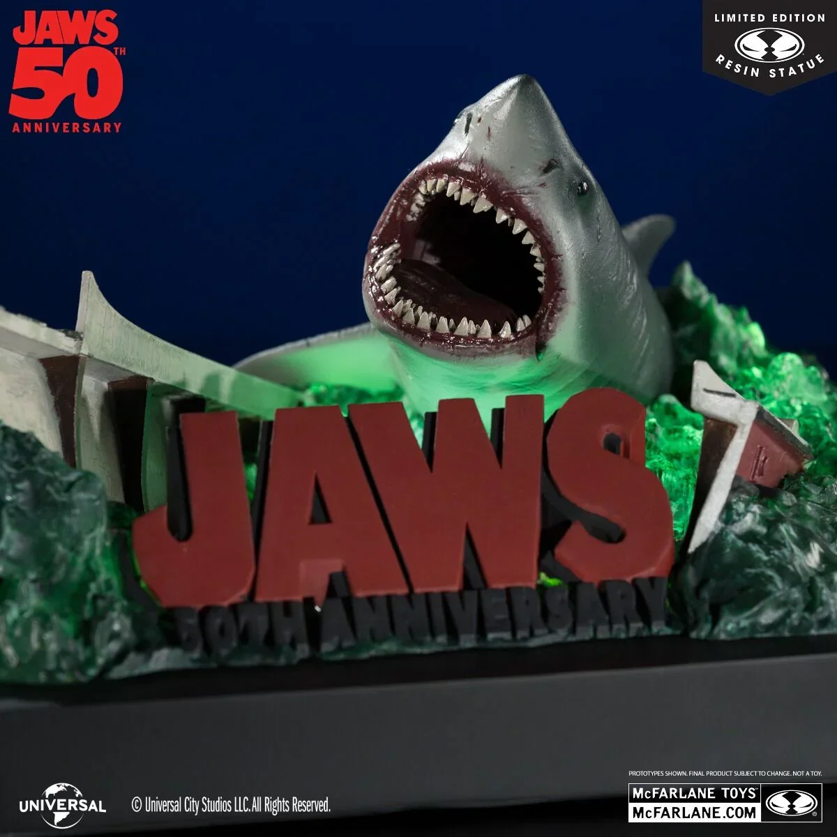 Jaws - Jaws Attacking Boat 50th Anniversary 1:48 Scale Resin Statue - Image 3