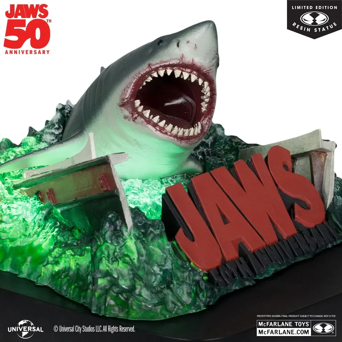 Jaws - Jaws Attacking Boat 50th Anniversary 1:48 Scale Resin Statue - Image 5