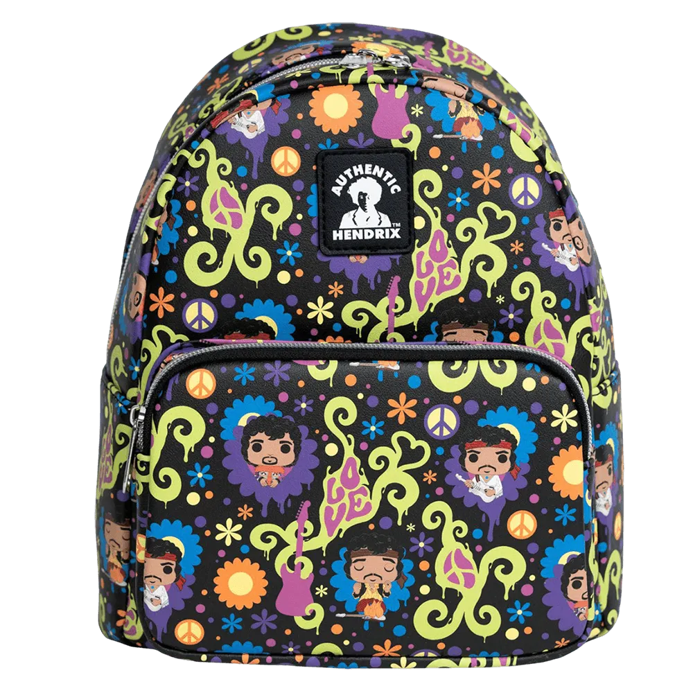 Jimi Hendrix - Love & Flowers Mini Backpack