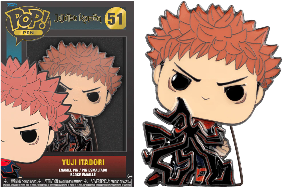 Jujutsu Kaisen - Yuji Itadori (with chase) 4" Enamel Pop! Pin