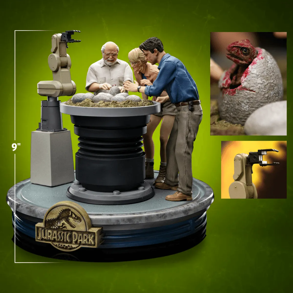 Jurassic Park - Dino Hatchling Deluxe 1:10 Statue - Image 3