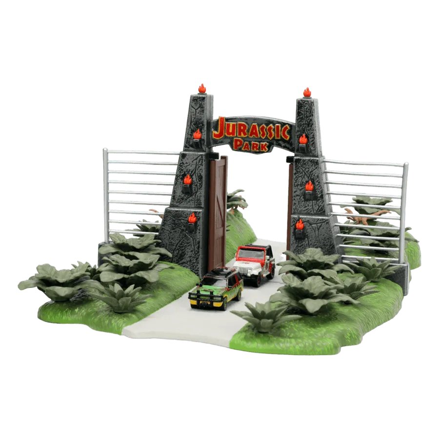 Jurassic Park - Nano Scene Diorama with 2 vehicles - Image 2