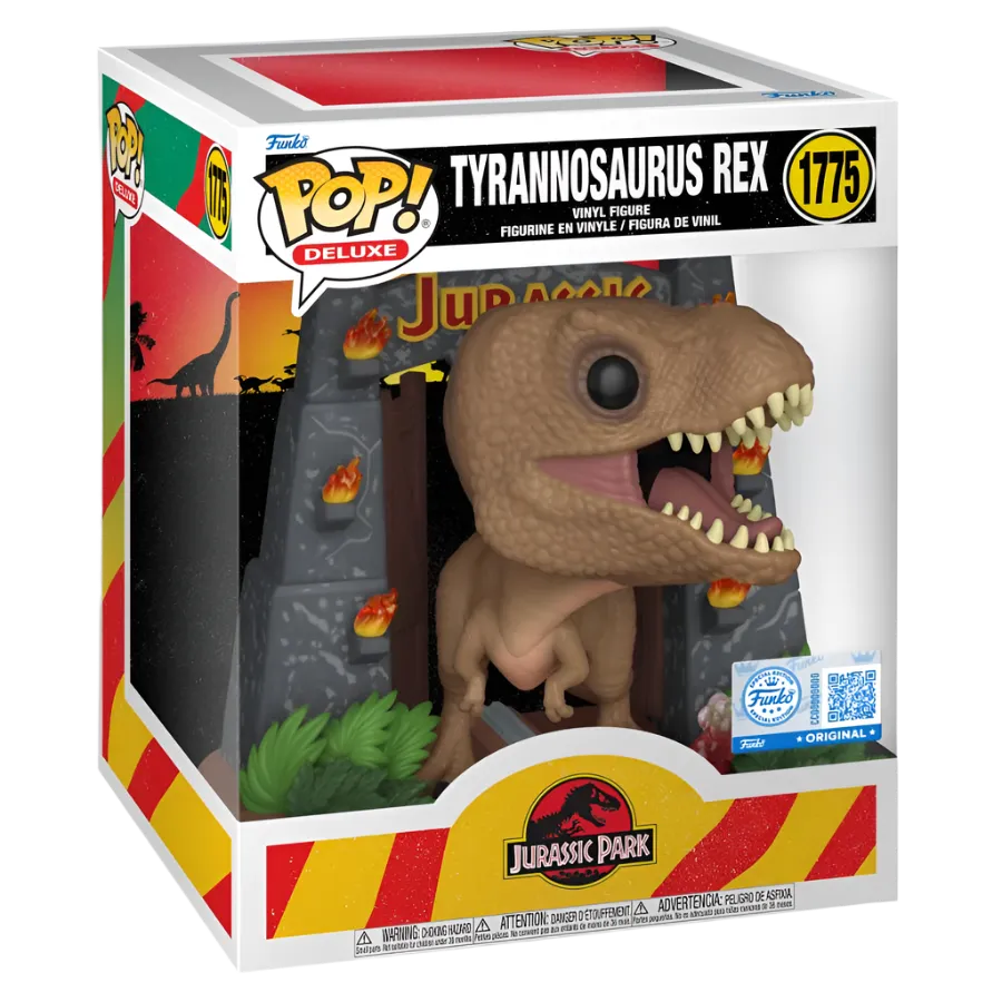 Jurassic Park - Tyrannosaurus Rex (with Gates) US Exclusive Pop! Deluxe [RS] - Image 3