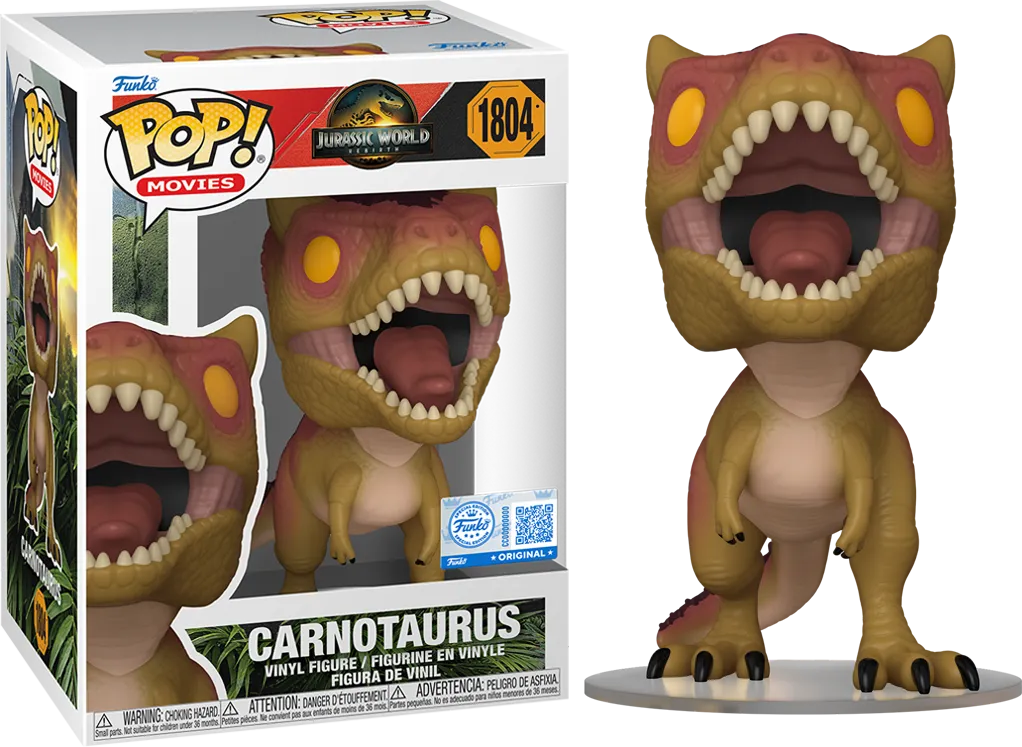 Jurassic World (2025) - Carnotaurus US Exclusive Pop! Vinyl [RS]