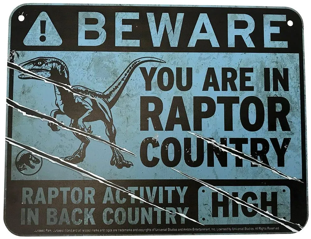 Jurassic World - Metal Warning Signs - Image 11