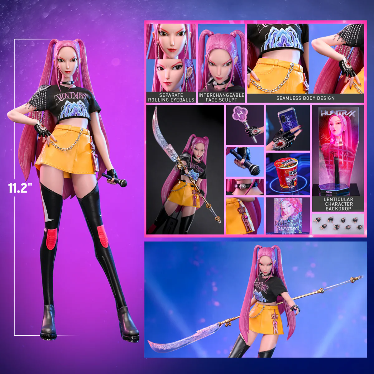 K-Pop Demon Hunters - Mira 1:6 Scale Collectible Action Figure - Image 3