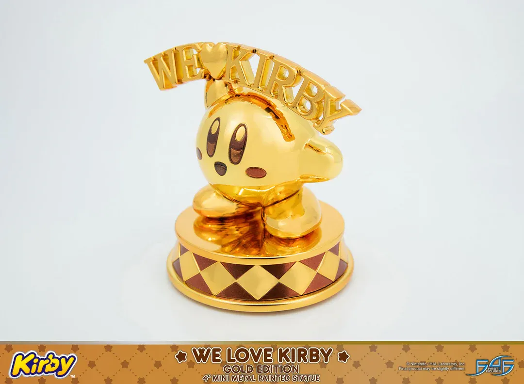 Kirby - We Love Kirby Diecast Statue [Gold Version] - Image 3