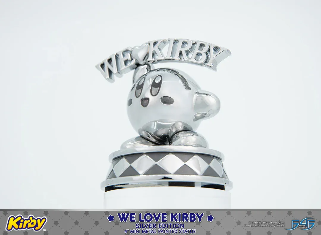 Kirby - We Love Kirby Diecast Statue [Silver Version] - Image 3